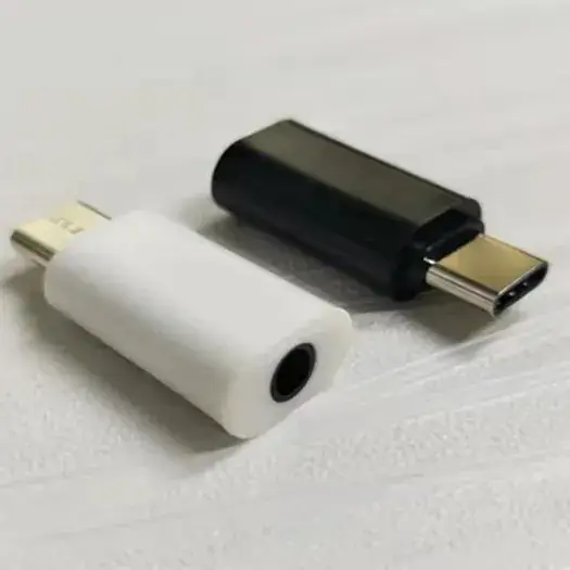 Type-C 3.5mm Audio Adapter White Black