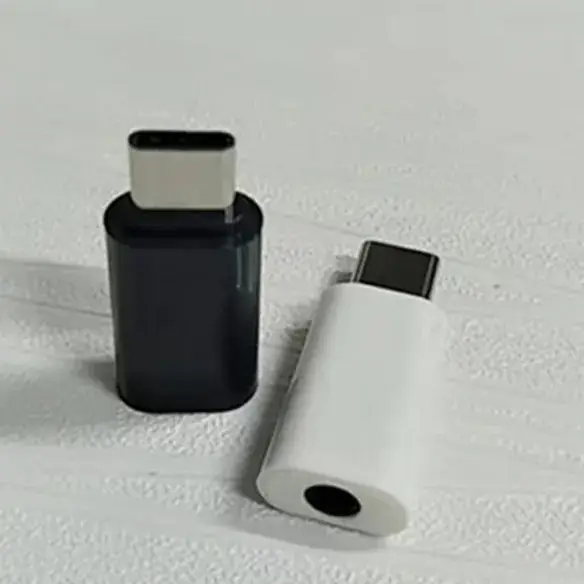Type-C 3.5mm Audio Adapter White Black