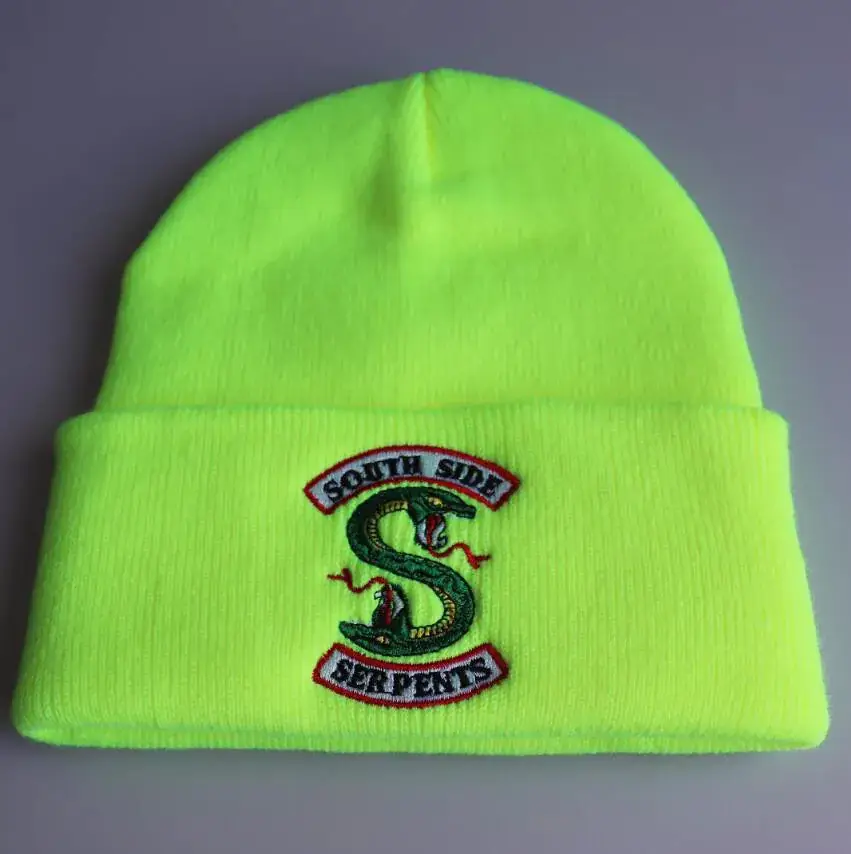 River Valley Knitted Woolen Hat with South Side Serpents Embroidery - Image 5