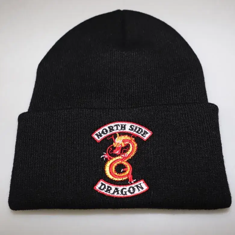 River Valley Knitted Woolen Hat with South Side Serpents Embroidery - Image 11