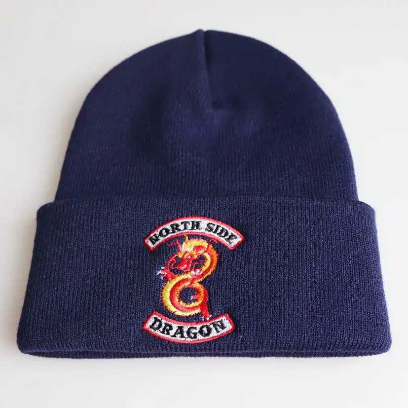 River Valley Knitted Woolen Hat with South Side Serpents Embroidery - Image 9