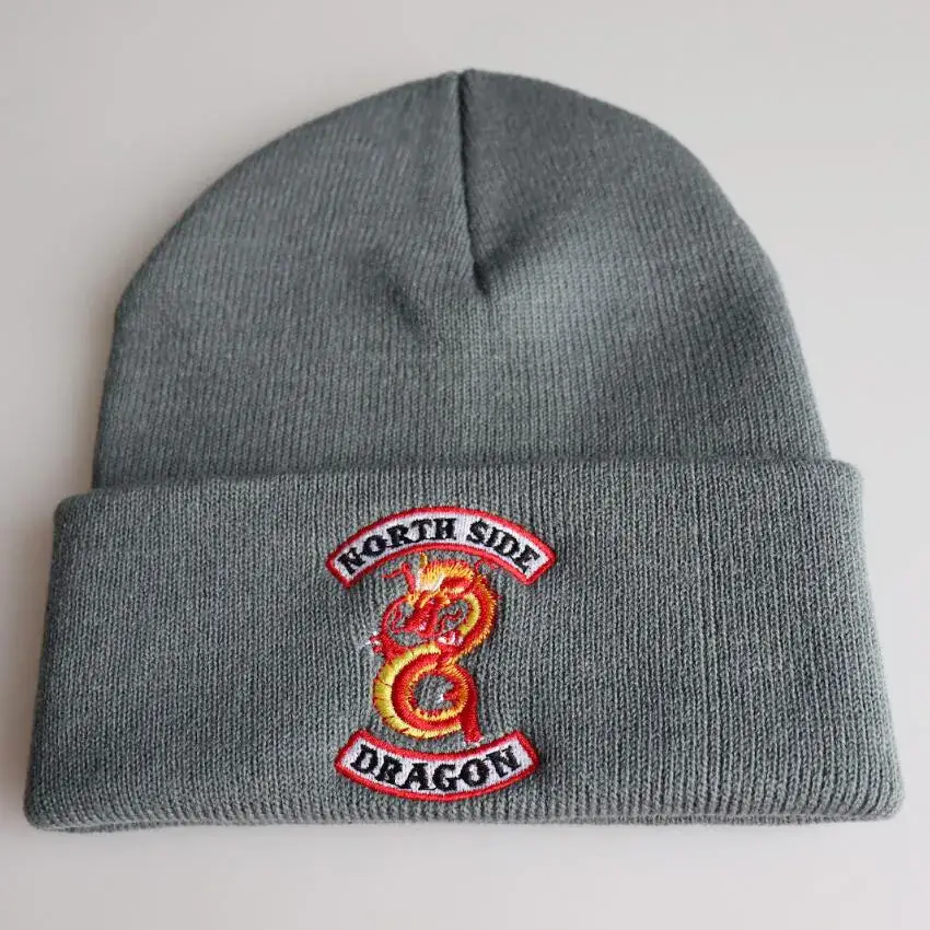 River Valley Knitted Woolen Hat with South Side Serpents Embroidery - Image 10