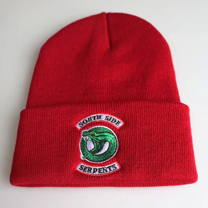 River Valley Knitted Woolen Hat with South Side Serpents Embroidery - Image 7