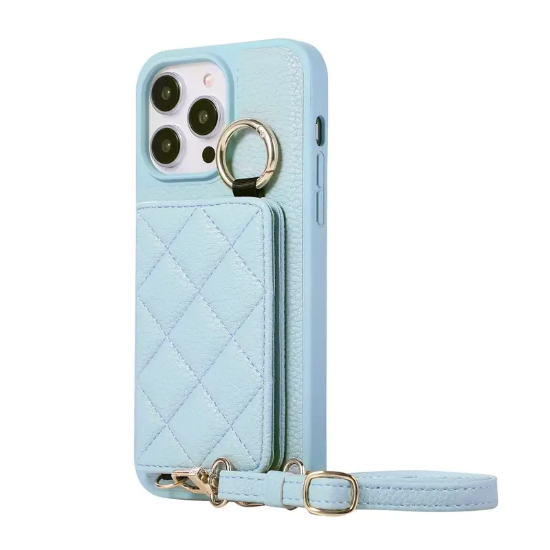 iPhone 17 Pro Max Lychee Leather Card Holder Case - Image 7