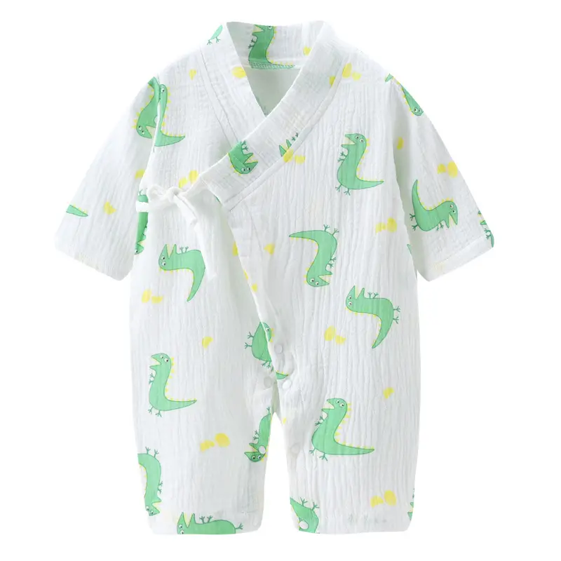 Baby Jumbo Strawberry Print Gauze Pajamas