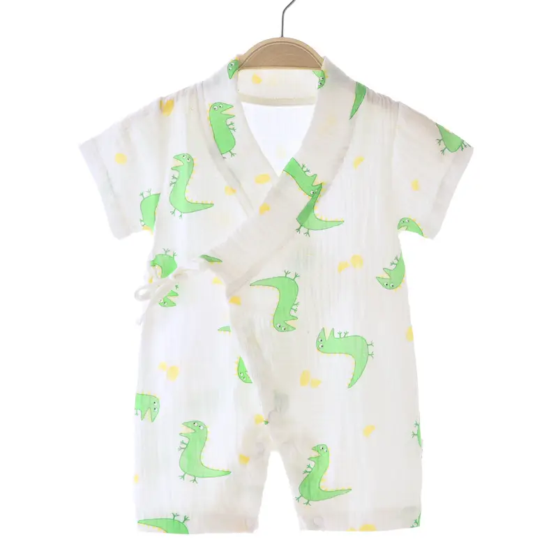 Baby Jumbo Strawberry Print Gauze Pajamas