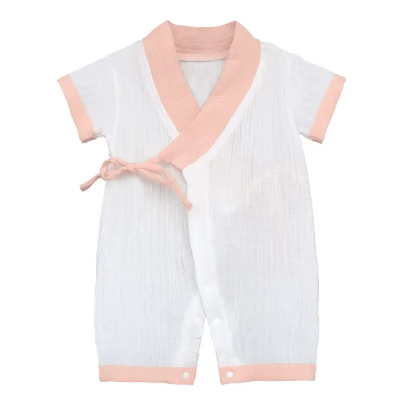 Baby Jumbo Strawberry Print Gauze Pajamas