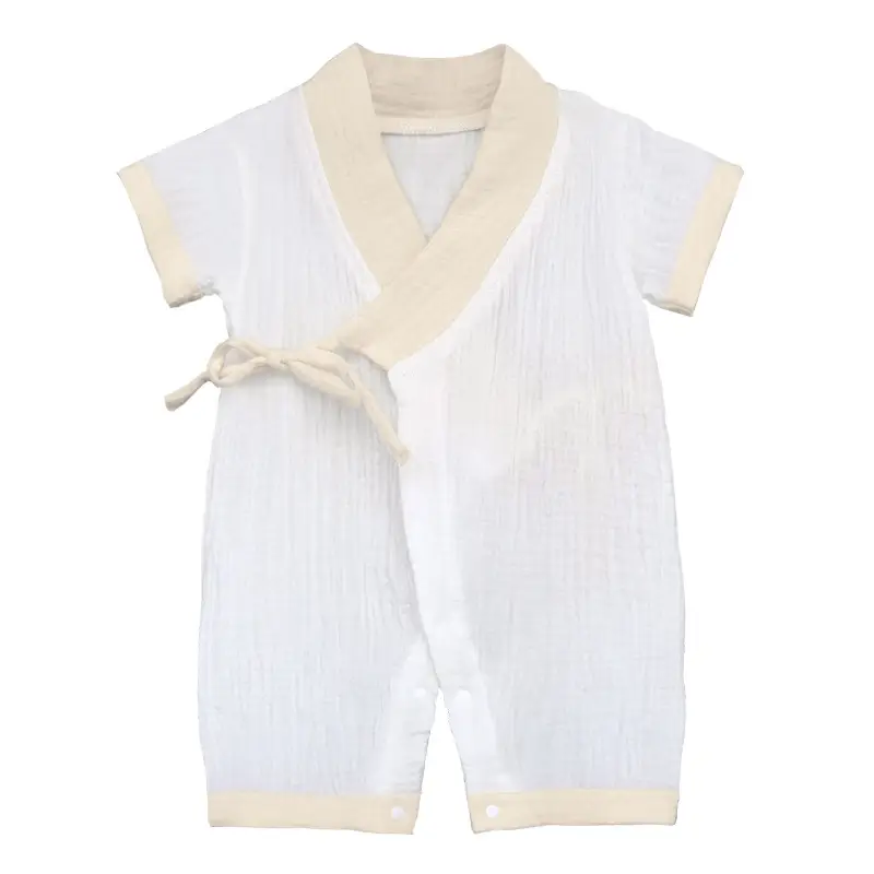Baby Jumbo Strawberry Print Gauze Pajamas