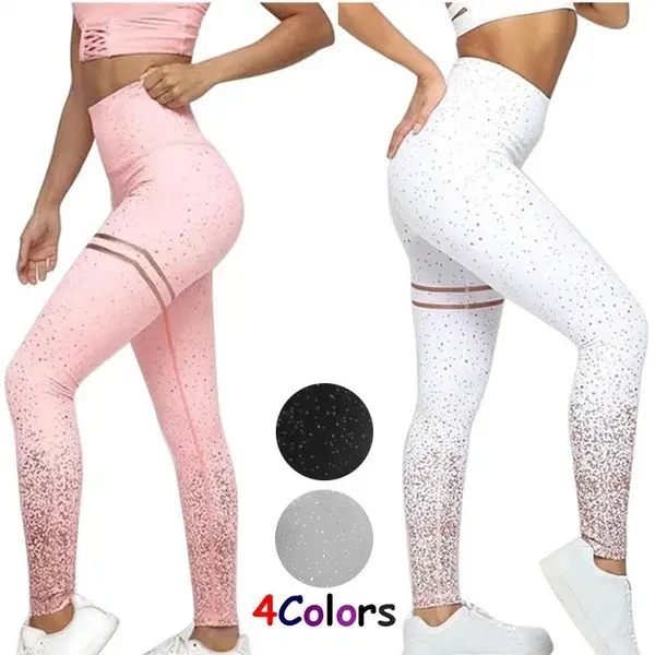 Stripe Printed Yoga Fitness Pants for Women - Image 8