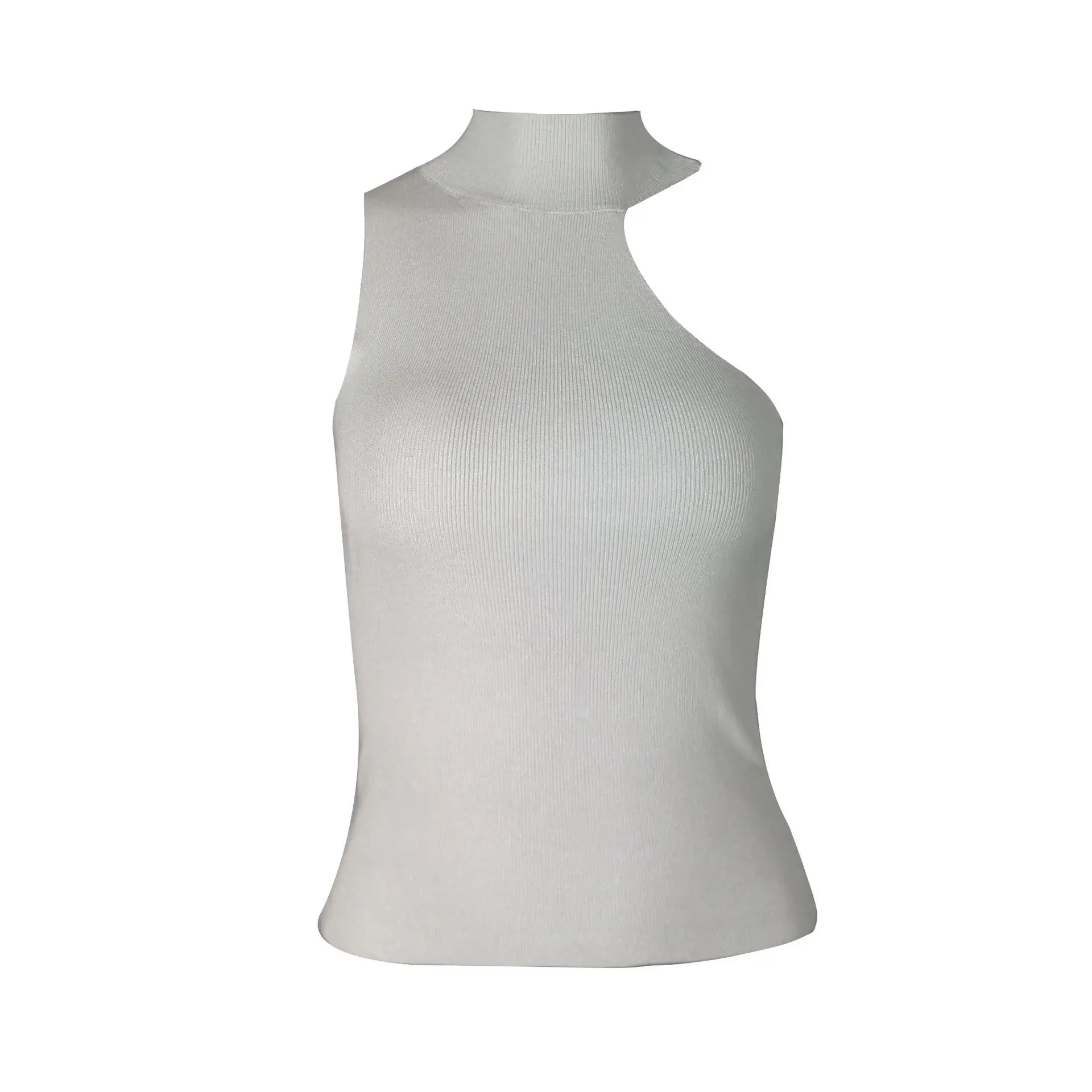 European American Knitted Sleeveless Off-Shoulder Top - Image 6