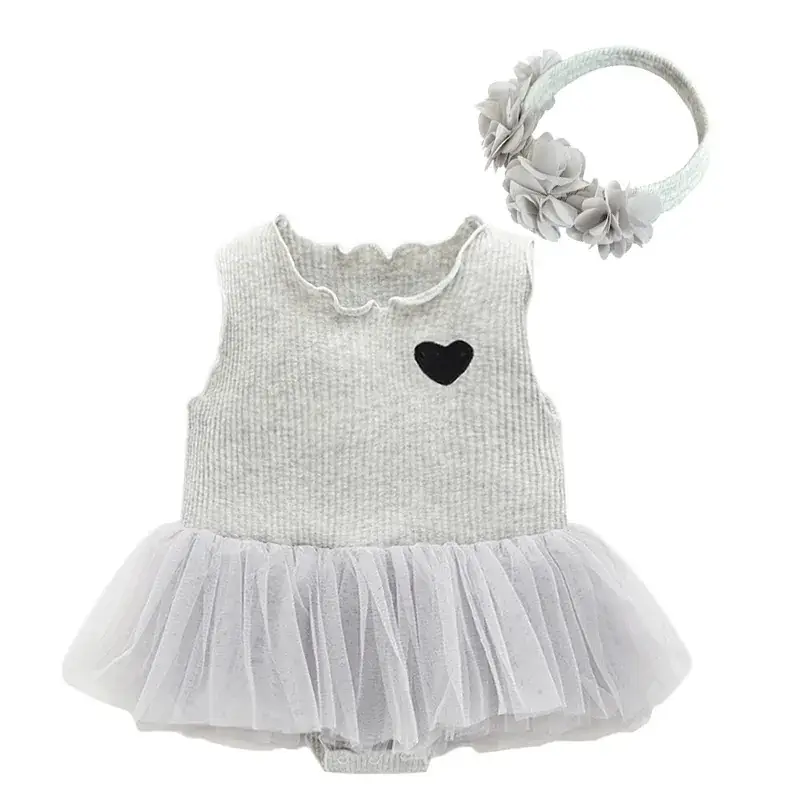 Red Heart Baby Dress Set with Tassel Harem - Image 7
