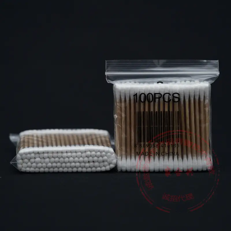 Double-Headed Cotton Swab Wooden Stick 100pcs - Image 4