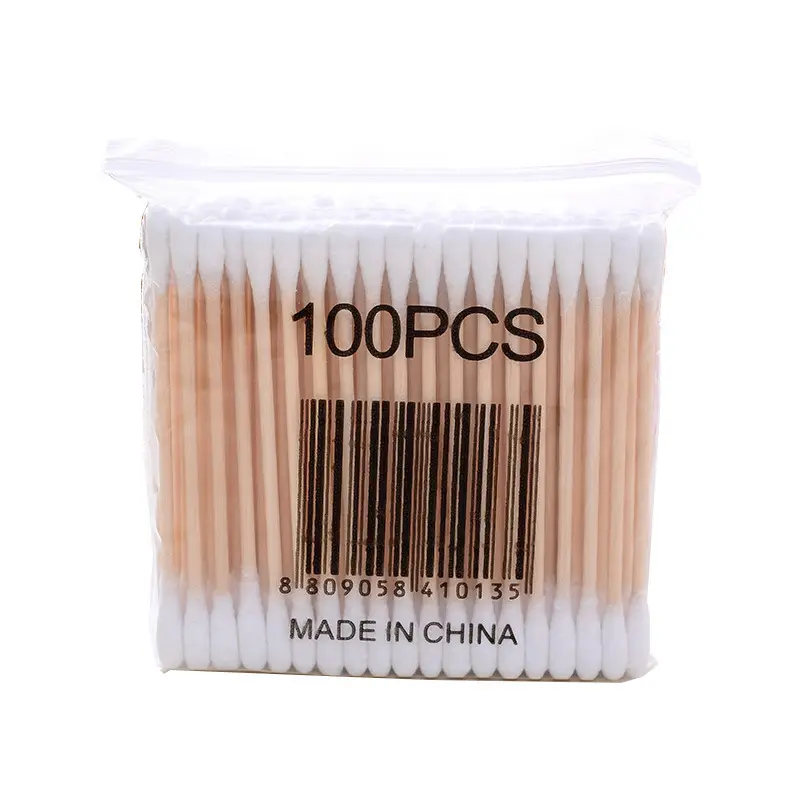 Double-Headed Cotton Swab Wooden Stick 100pcs - Image 6