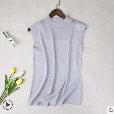 Women's White Sleeveless Camisole Summer Wear - Image 3