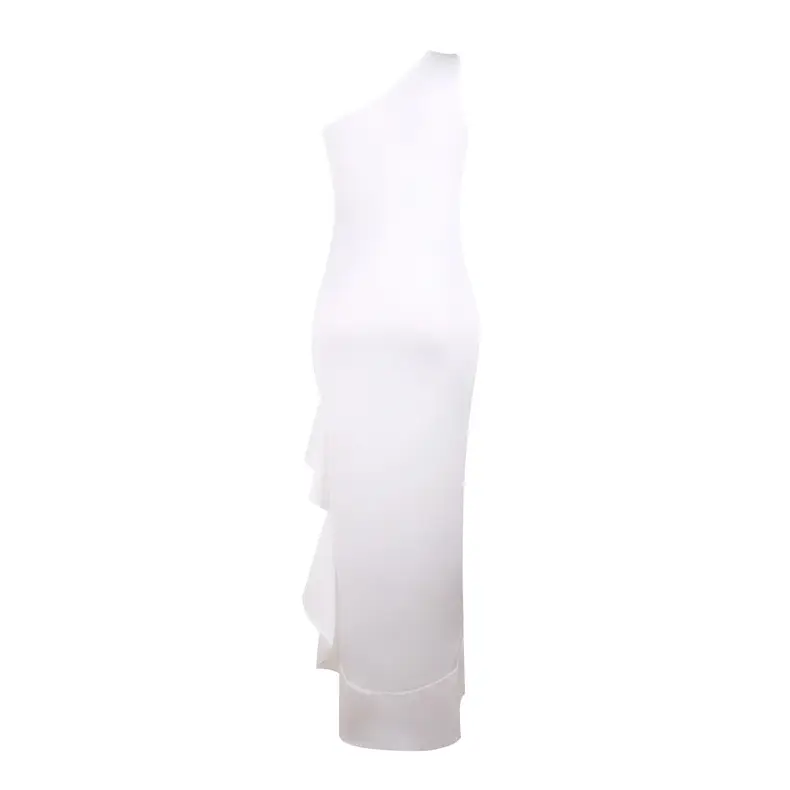 European Split Ruffled Evening Dress with Big Swing — feature 22