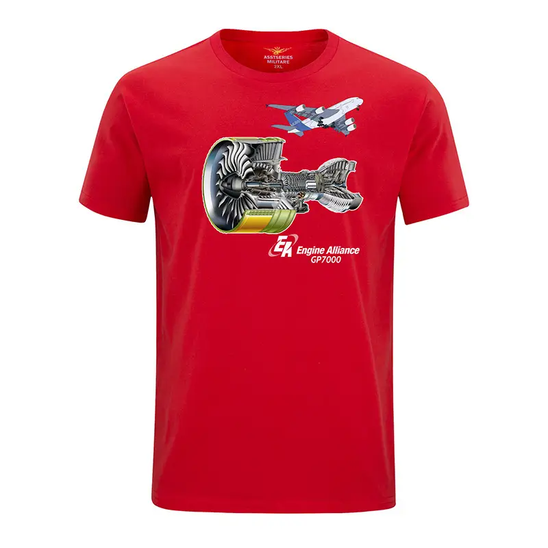 Cotton Pilot Graphic T-Shirt Navy Blue Short Sleeve - Image 10