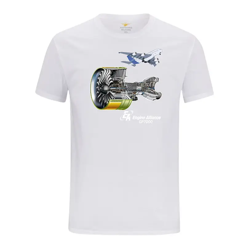 Cotton Pilot Graphic T-Shirt Navy Blue Short Sleeve - Image 12