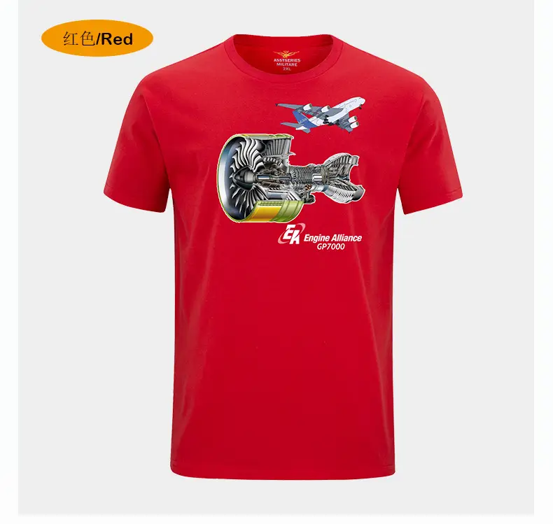 Cotton Pilot Graphic T-Shirt Navy Blue Short Sleeve - Image 2