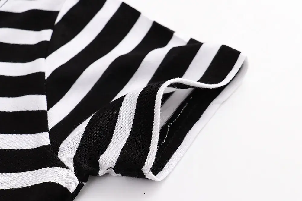 Summer Striped Kids T-shirt with Truck Print - Image 4