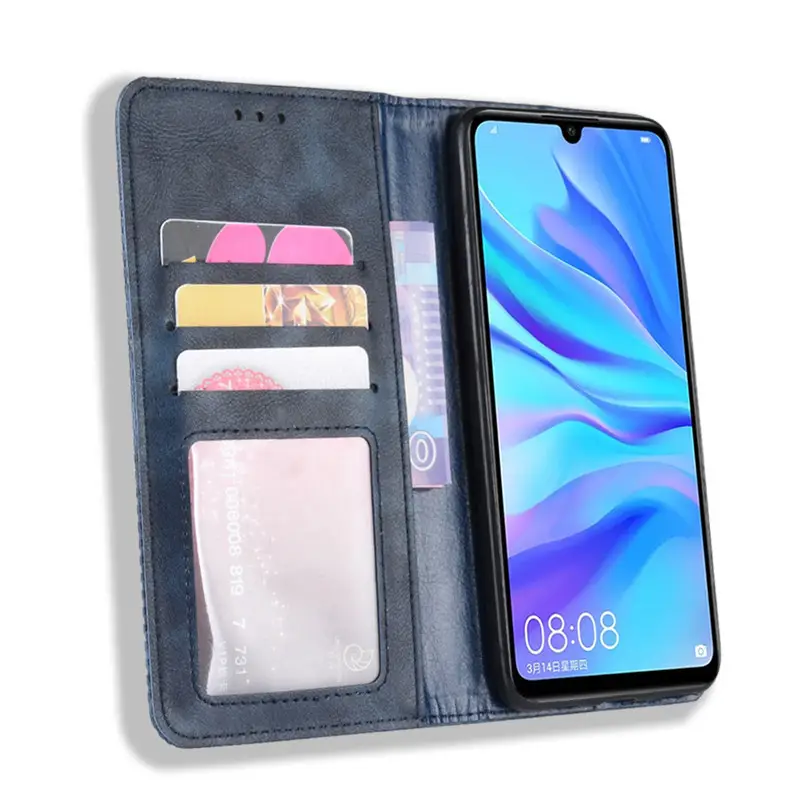 Huawei P30/P50 Phone Case Retro Leather Flip - Image 7