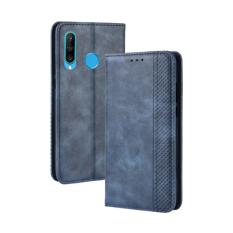Huawei P30/P50 Phone Case Retro Leather Flip - Image 9