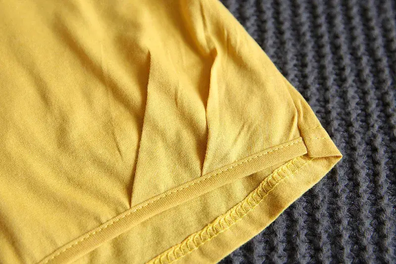 Girls Yellow Lace Sleeve Top & White Shorts Set — feature 18