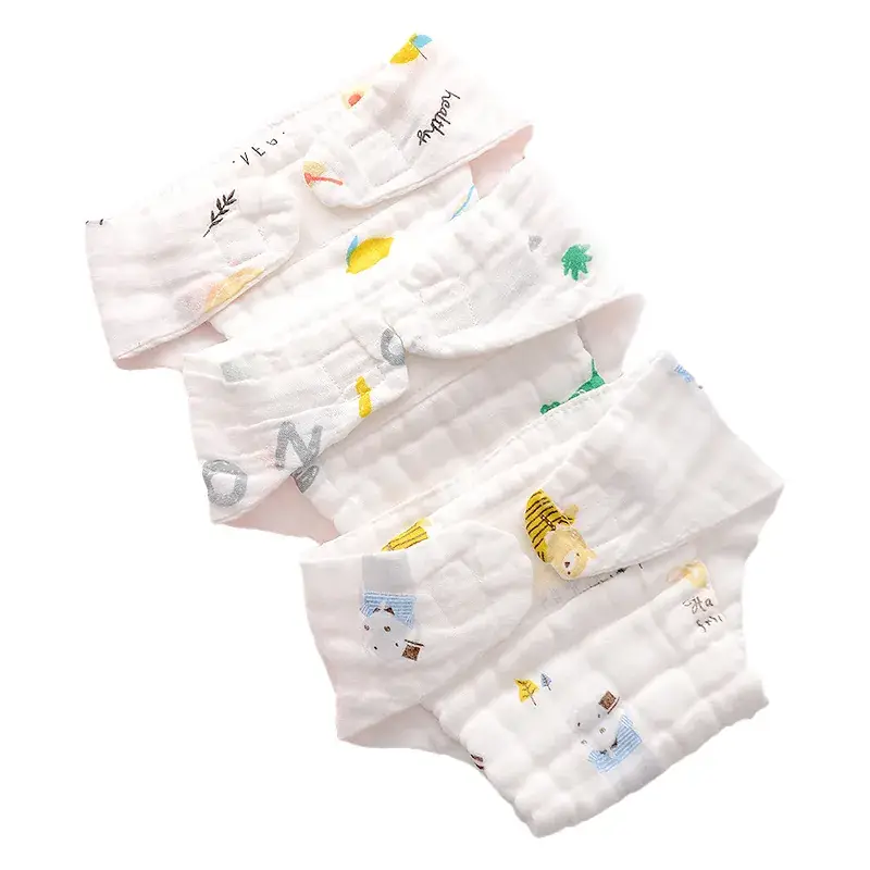 Newborn Baby Diaper Pants Pure Cotton Washable Summer - Image 8