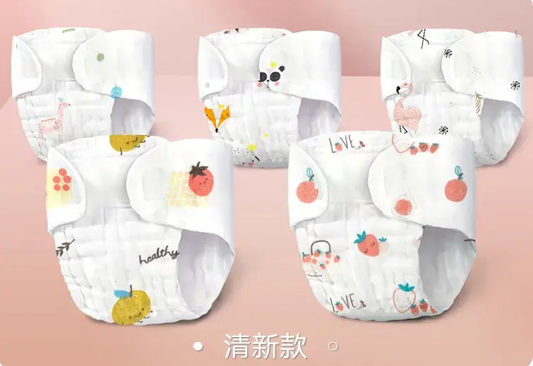 Newborn Baby Diaper Pants Pure Cotton Washable Summer - Image 3