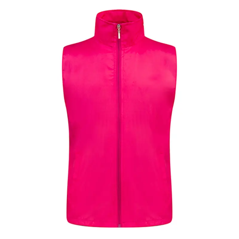 Fuchsia Full-Zip Sleeve Vest for Women - Image 7
