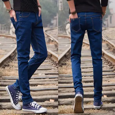 2019 Black Skinny Jeans for Men Casual Winter Wear - Image 11