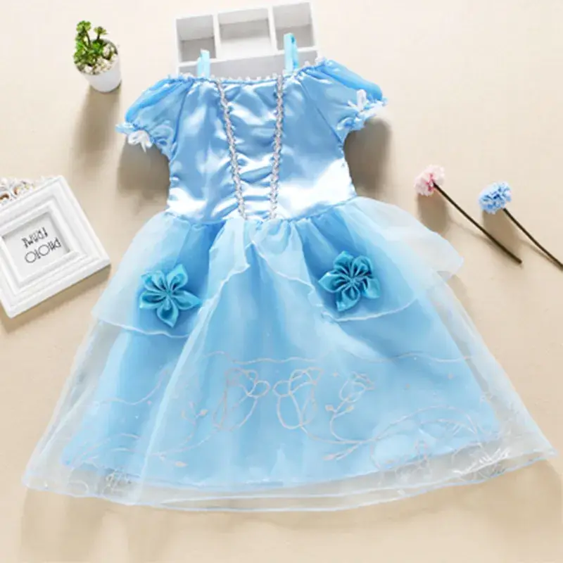 Summer Girls Dresses for Girls European American Children Frozen Princess Dress - Image 8