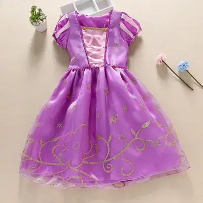 Summer Girls Dresses for Girls European American Children Frozen Princess Dress - Image 3
