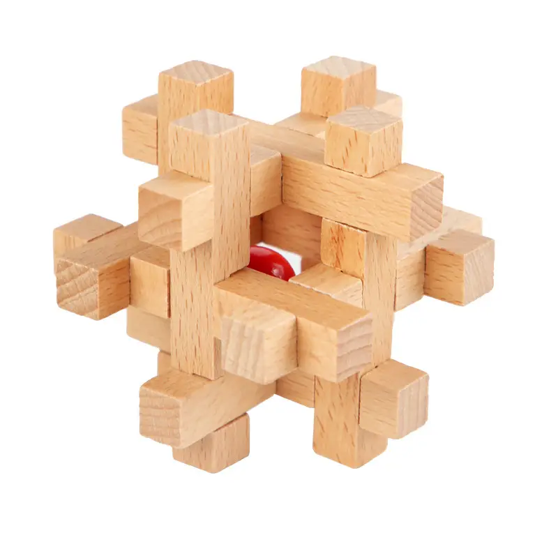 Kongming Lock Wooden Building Blocks Full Set - Image 54