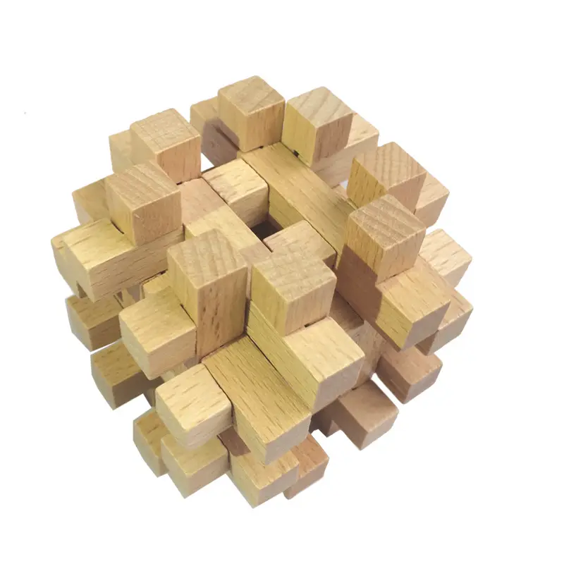 Kongming Lock Wooden Building Blocks Full Set - Image 11