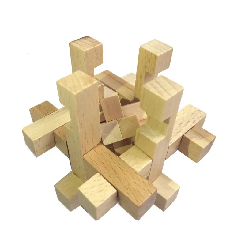 Kongming Lock Wooden Building Blocks Full Set - Image 12