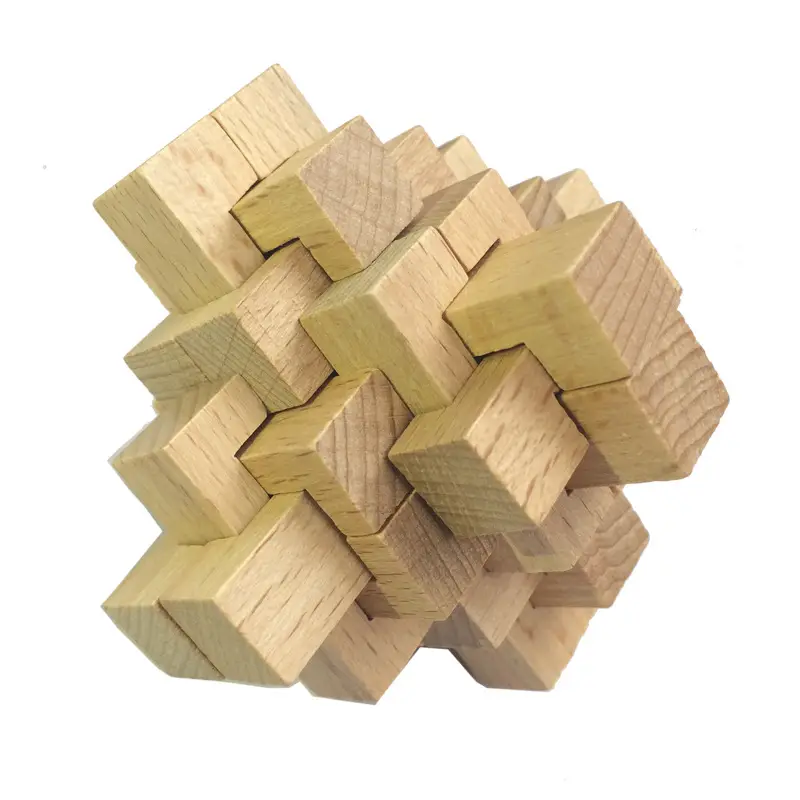 Kongming Lock Wooden Building Blocks Full Set - Image 13
