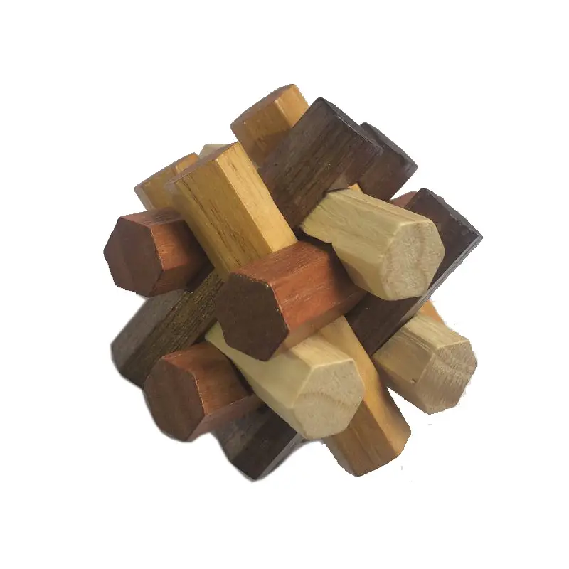 Kongming Lock Wooden Building Blocks Full Set - Image 21