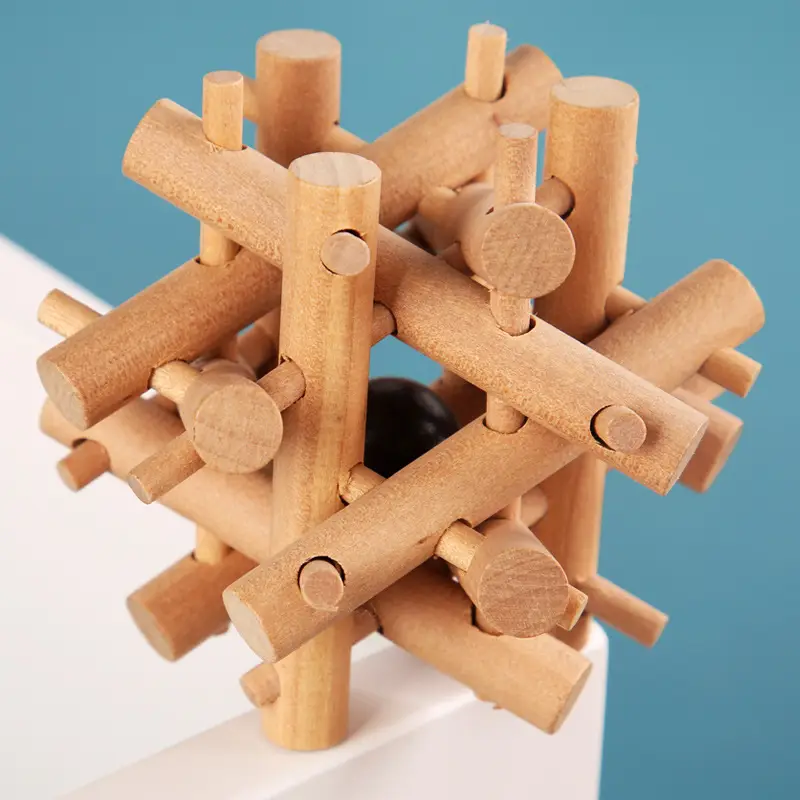 Kongming Lock Wooden Building Blocks Full Set - Image 23