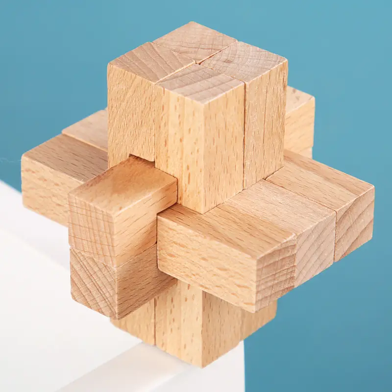 Kongming Lock Wooden Building Blocks Full Set - Image 24