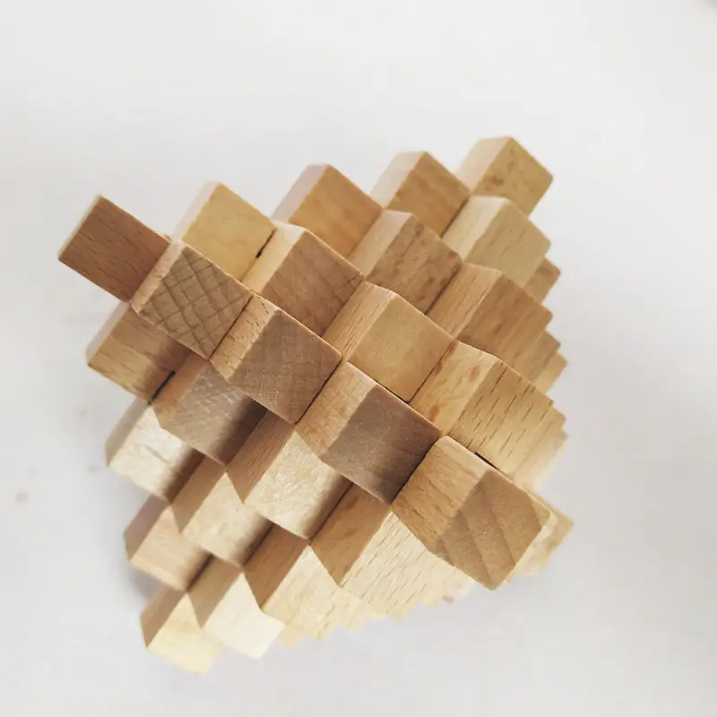 Kongming Lock Wooden Building Blocks Full Set - Image 25