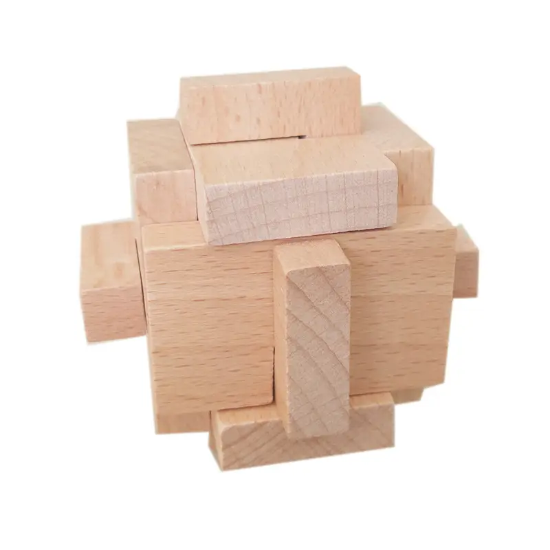 Kongming Lock Wooden Building Blocks Full Set - Image 29