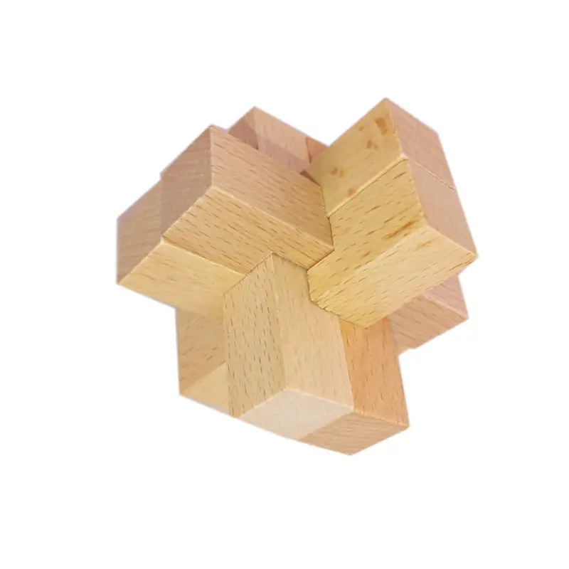 Kongming Lock Wooden Building Blocks Full Set - Image 3