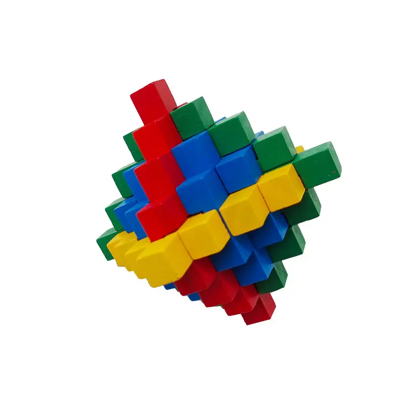 Kongming Lock Wooden Building Blocks Full Set - Image 40