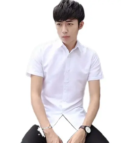 Men's Maroon Slim Fit Button Down Shirt - Image 11