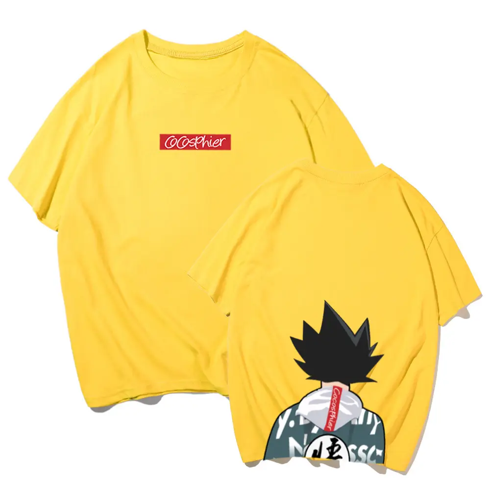 Men Women Yellow Dragon Ball T-Shirt Shorts Set - Image 12