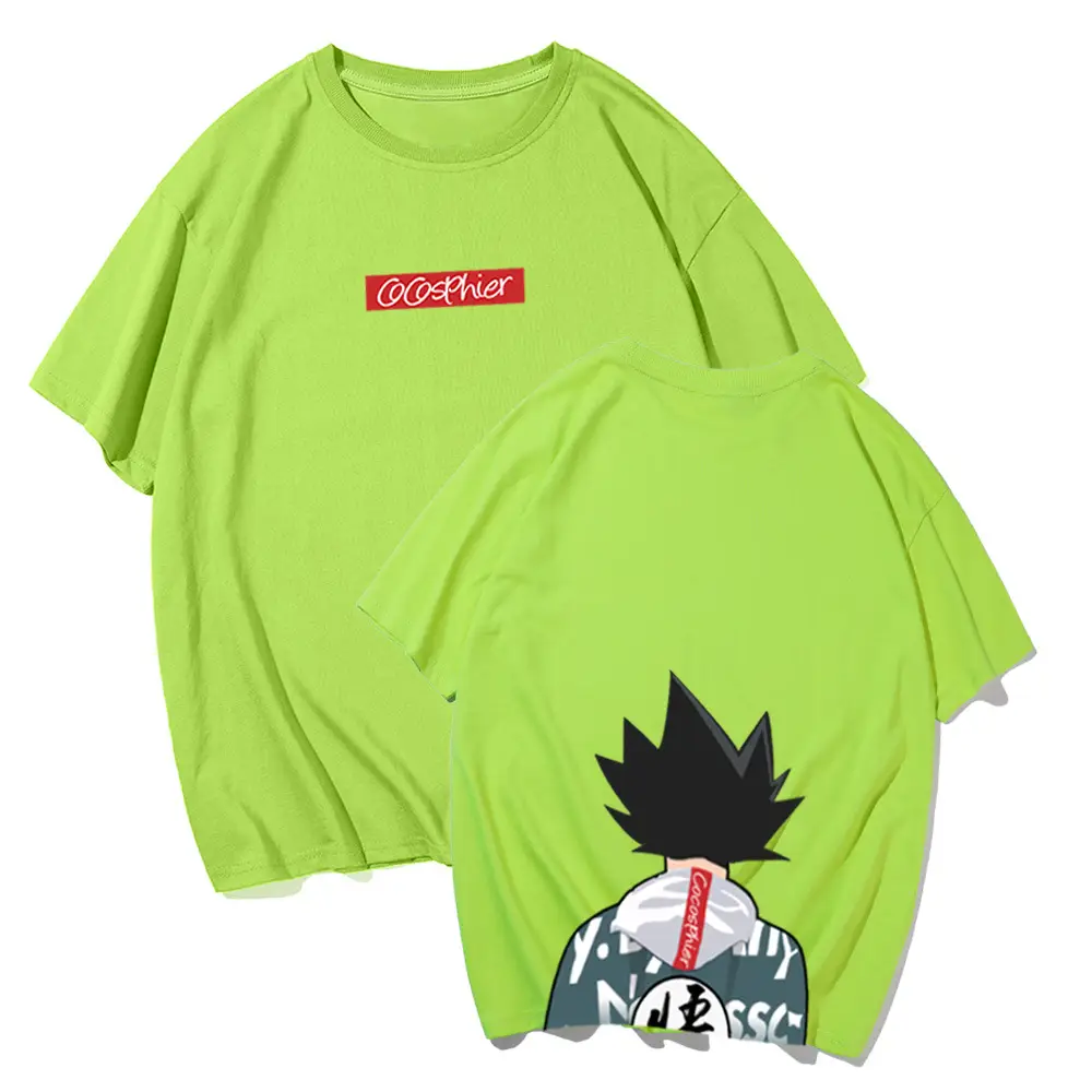 Men Women Yellow Dragon Ball T-Shirt Shorts Set - Image 5