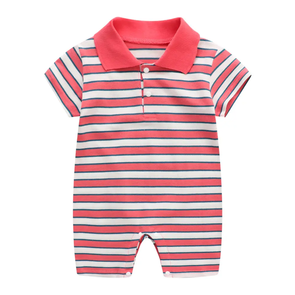 Baby Striped Polo Jongsuit Summer Wear