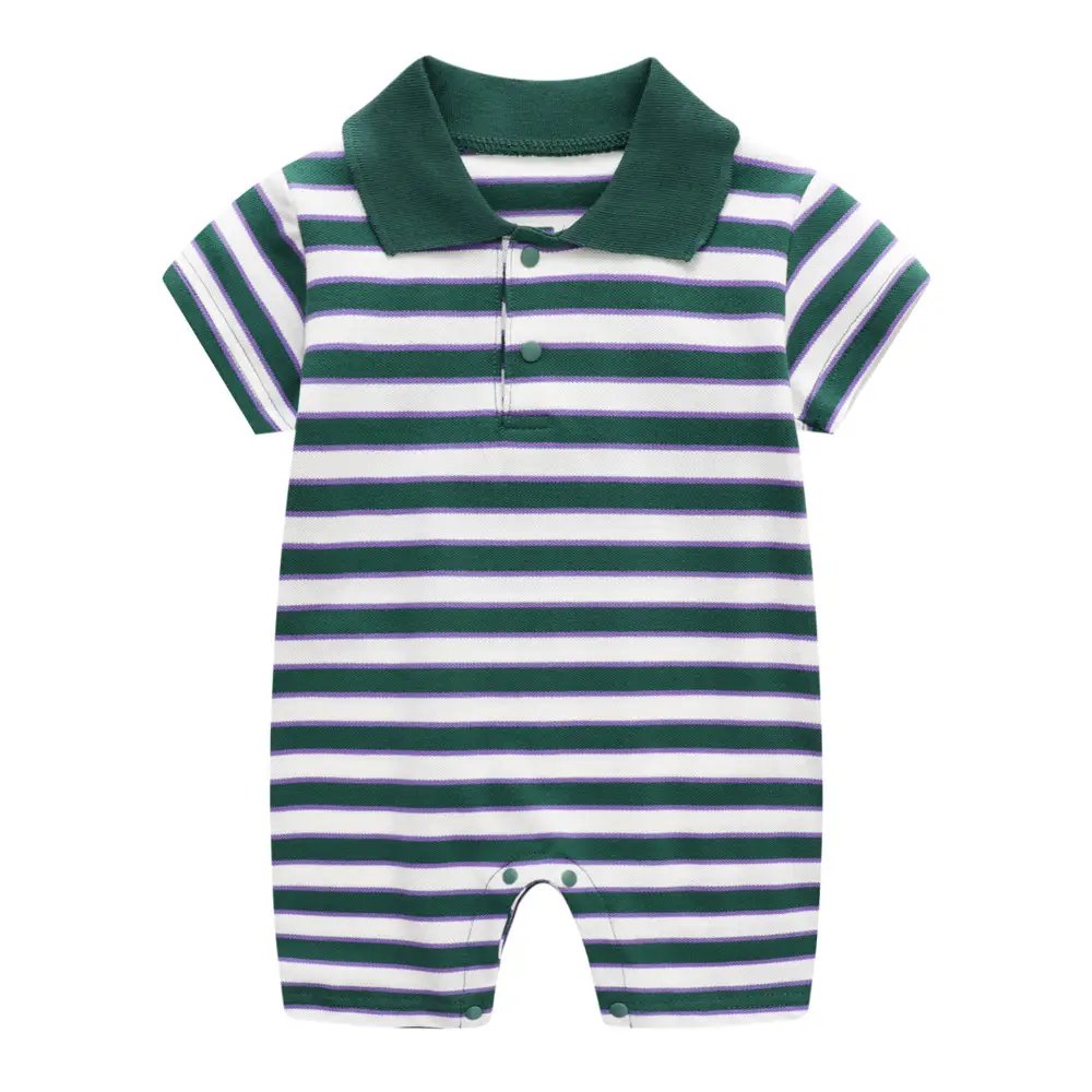 Baby Striped Polo Jongsuit Summer Wear