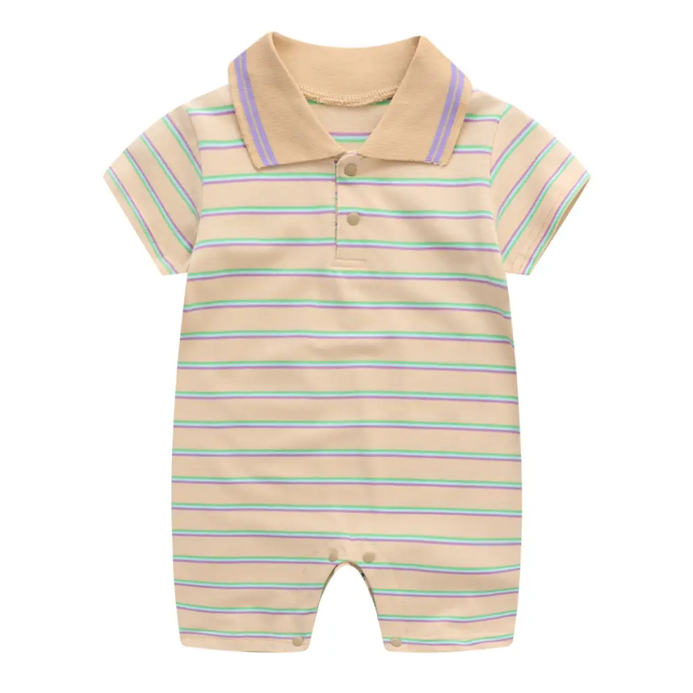 Baby Striped Polo Jongsuit Summer Wear