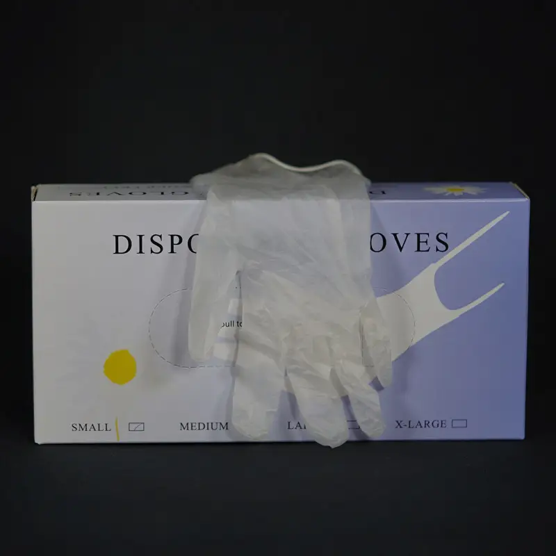 Disposable Tattoo Gloves Milky White Pvc Large - Image 5